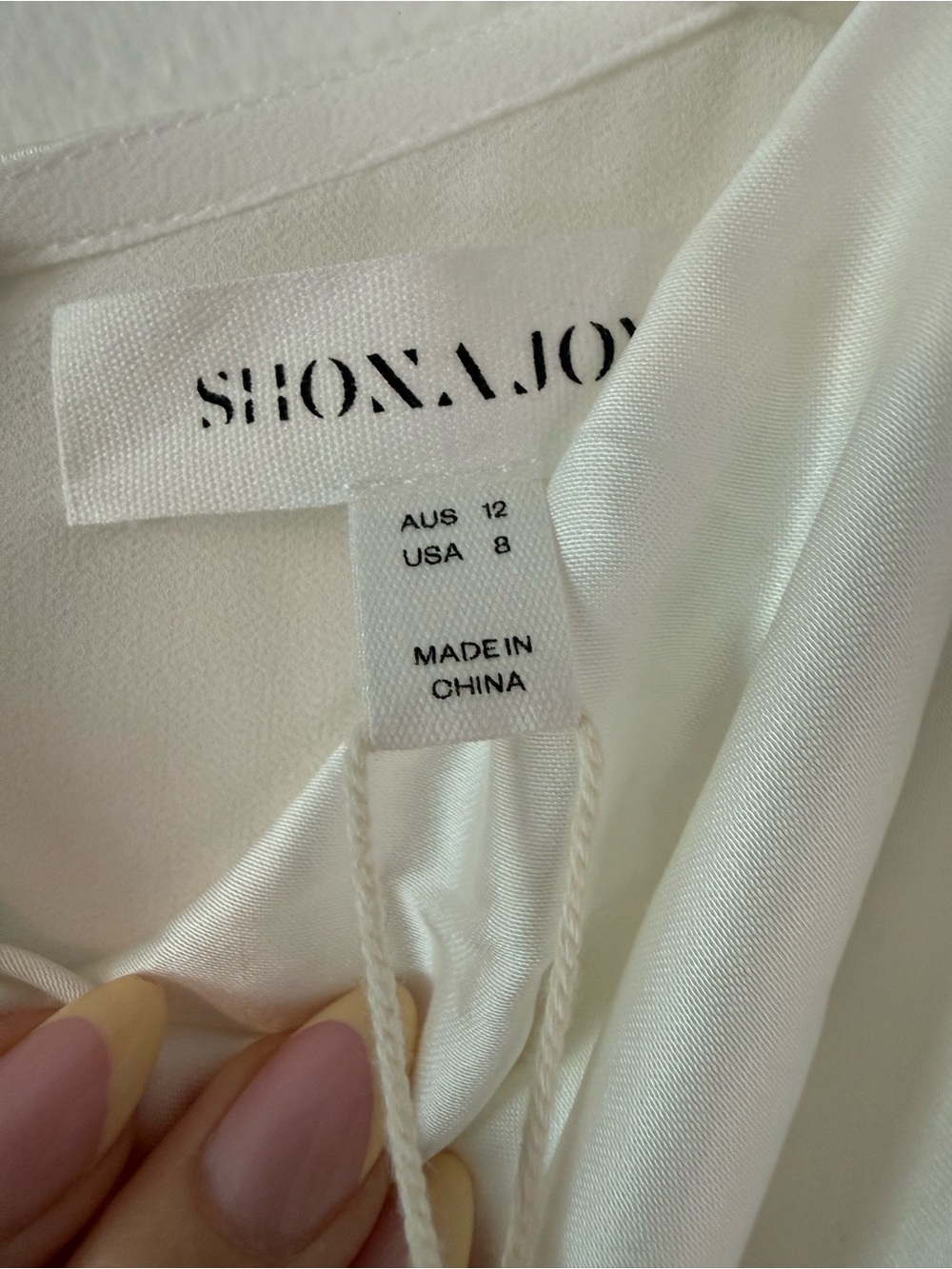 NWT Shona Joy at Anthropologie Ivory Allegra Lace Panelled Maxi Dress. Size 8 - Picture 7 of 13